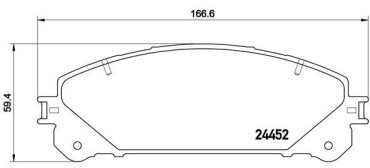 Колодки AKEBONO передние AN815K 4 шт