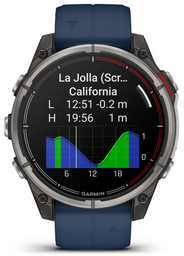 Смарт-часы Garmin Quatix 8 010-02905-90 51 мм серебристый-синий