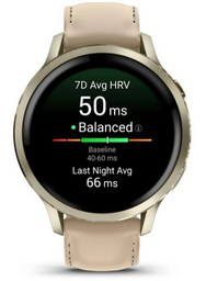 Смарт-часы Garmin Venu 4s 010-03013-03 41 мм золотистый-бежевый
