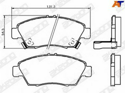 Колодки Winkod передние W0195BP 1 шт