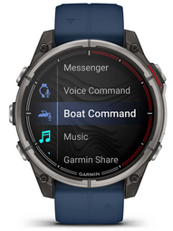 Смарт-часы Garmin Quatix 8 010-02904-50 47 мм серебристый-синий