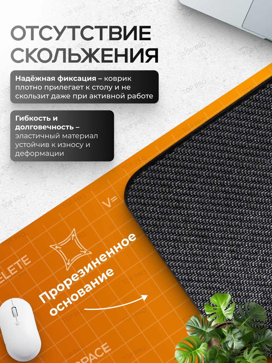 Коврик для мыши I-Lin горячие клавиши MacOS 900x400x3 мм синий