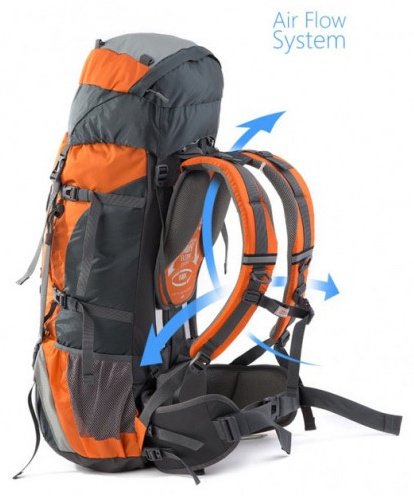 Рюкзак Naturehike NH70B070-B треккинговый 70 л оранжевый купить,NaN