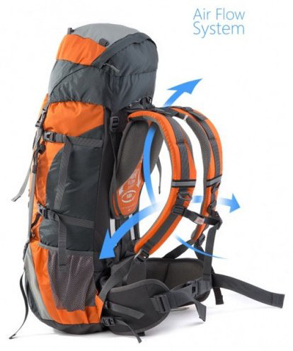 Рюкзак Naturehike NH70B070-B треккинговый 70 л оранжевый купить,NaN