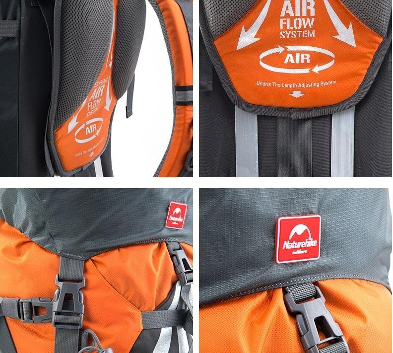 Рюкзак Naturehike NH70B070-B треккинговый 70 л оранжевый купить,NaN