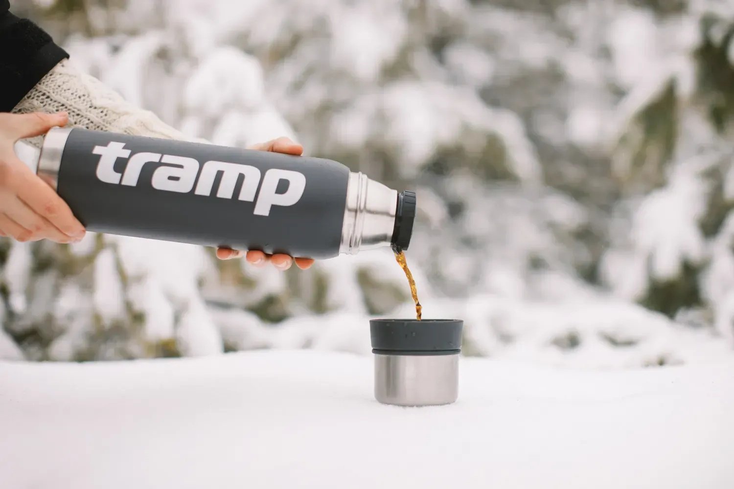 Классический термос Tramp TRC-031-grey 0.75 л серый