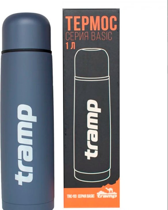 Классический термос Tramp Basic TRC-113-grey 1 л серый купить,NaN