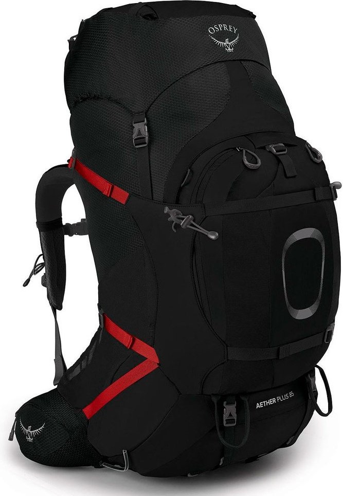 Рюкзак Osprey Aether Plus 85, 10002892 треккинговый 85 черный купить,NaN