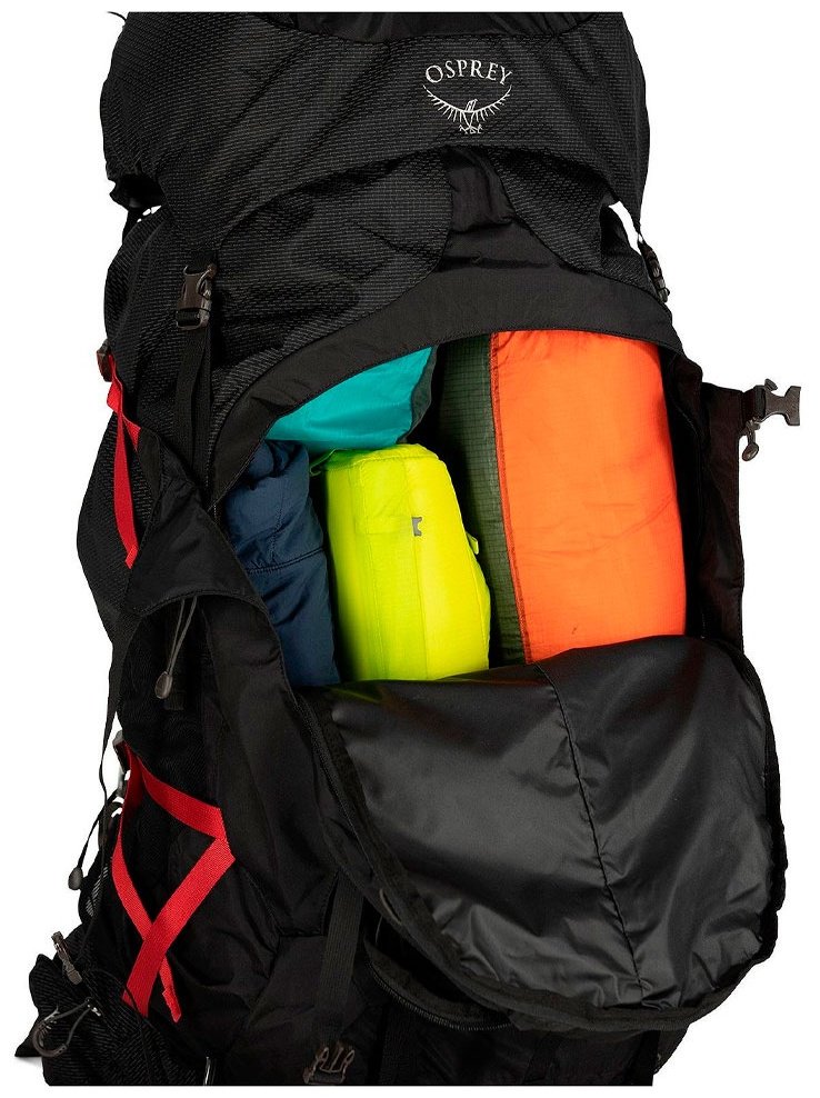 Рюкзак Osprey Aether Plus 85, 10002892 треккинговый 85 черный купить,NaN