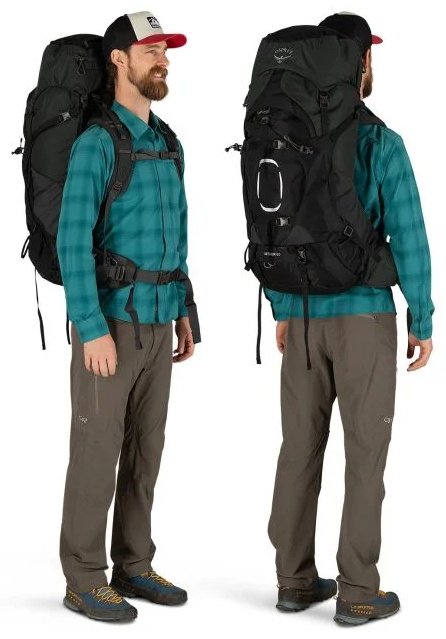 Рюкзак Osprey Aether 65, 10002873 треккинговый 65 черный купить,NaN