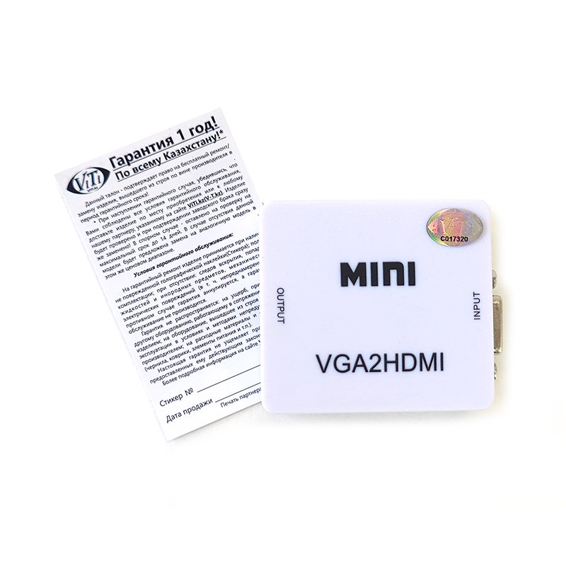 Адаптер ViTi VGA2HDMI белый купить,2827