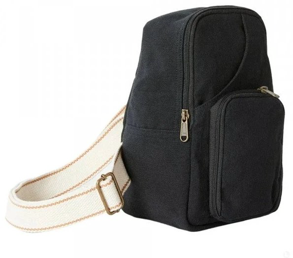 Сумка мессенджер Rip Curl хлопок черный купить,19900