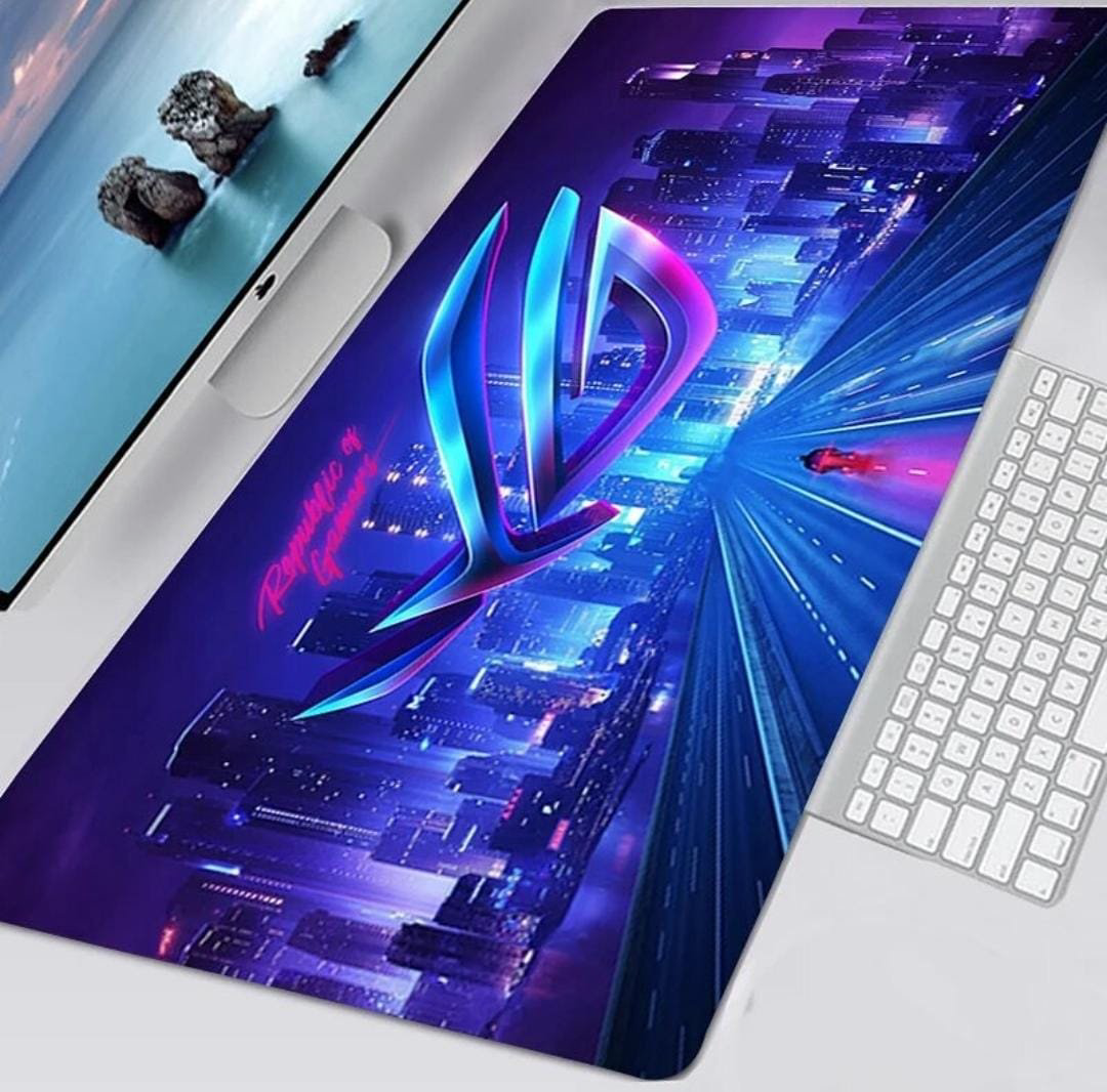 Коврик для мыши I-Lin G-1231 ROG city 900x400x3 мм мультиколор купить,NaN