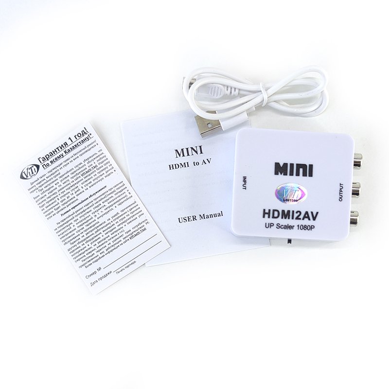Адаптер ViTi HDMI2AV белый купить,3207