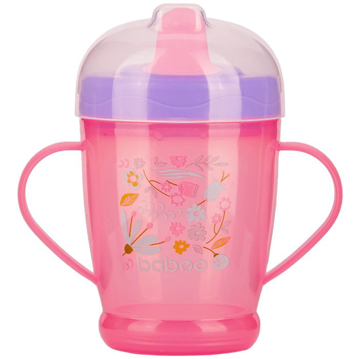 Поильник Baboo Flora 250 мл розовый купить,NaN
