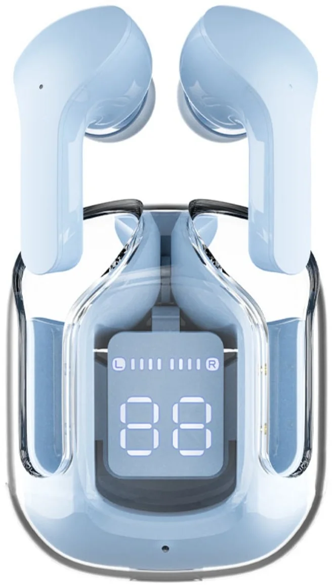 Наушники Acefast Crystal T6 Ice Blue