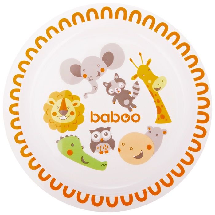Тарелка Baboo Safari 6 м+ 9-020 белая купить,NaN