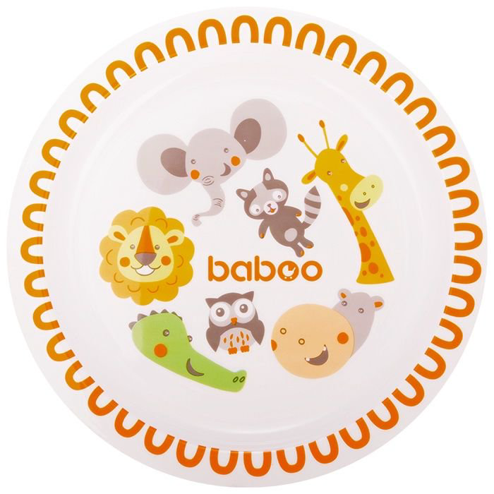 Тарелка Baboo Safari 6 м+ 9-020 белая купить,NaN