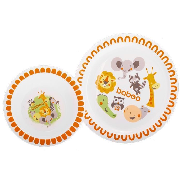 Тарелка Baboo Safari 6 м+ 9-020 белая купить,NaN