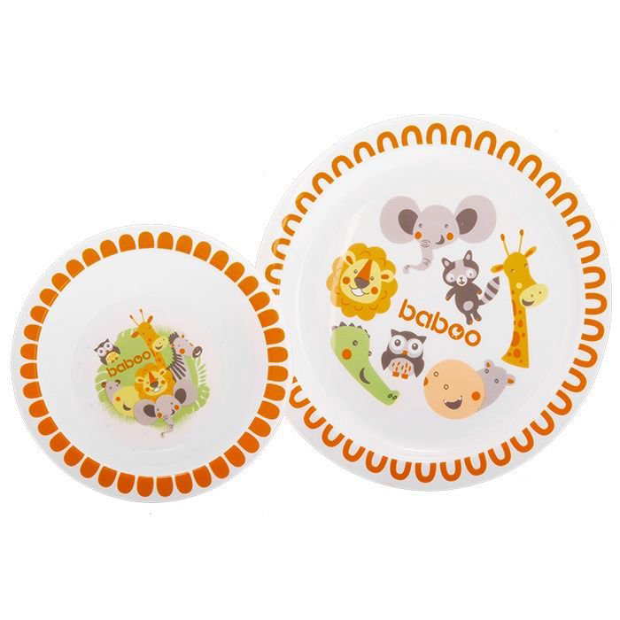 Тарелка Baboo Safari 6 м+ 9-020 белая купить,NaN