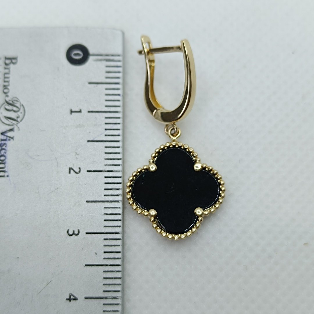Серьги MANILAS GOLD Diana diamond вес 4.59 г золото, оникс купить,NaN