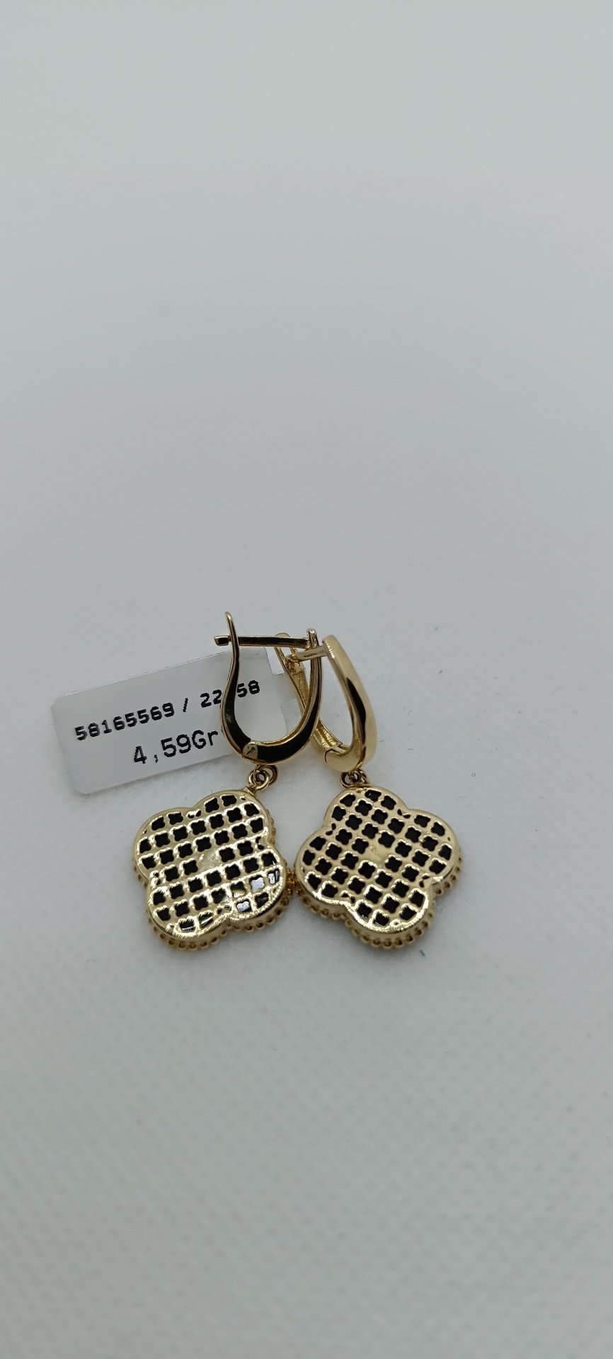 Серьги MANILAS GOLD Diana diamond вес 4.59 г золото, оникс купить,NaN