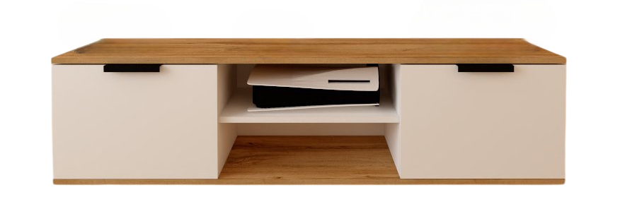 ТВ-тумба Adel Home Азали AH0295 140x35x35см бело-коричневый купить,NaN
