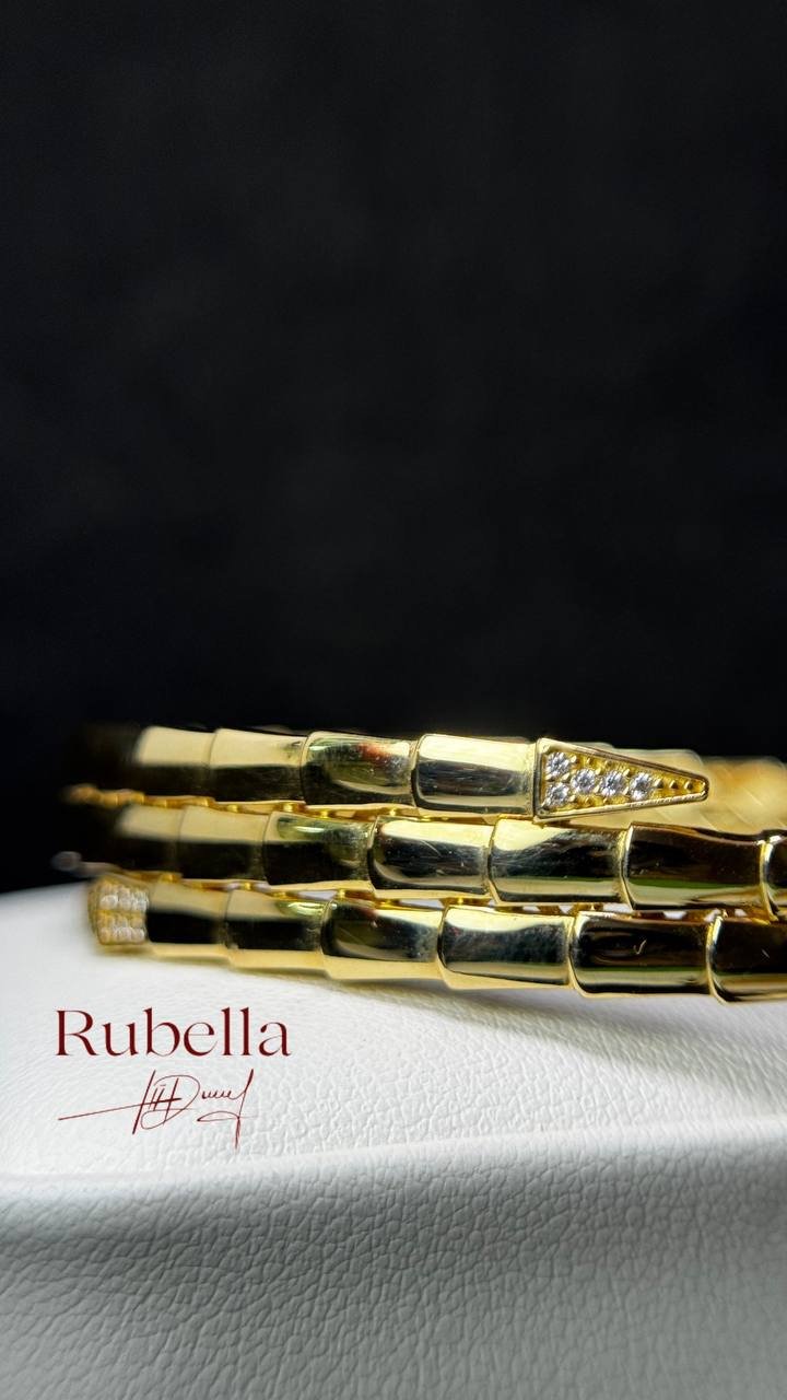 Браслет Rubella 0986 длина 18 см, вес 14.48 г золото, плетение гавайка купить,NaN