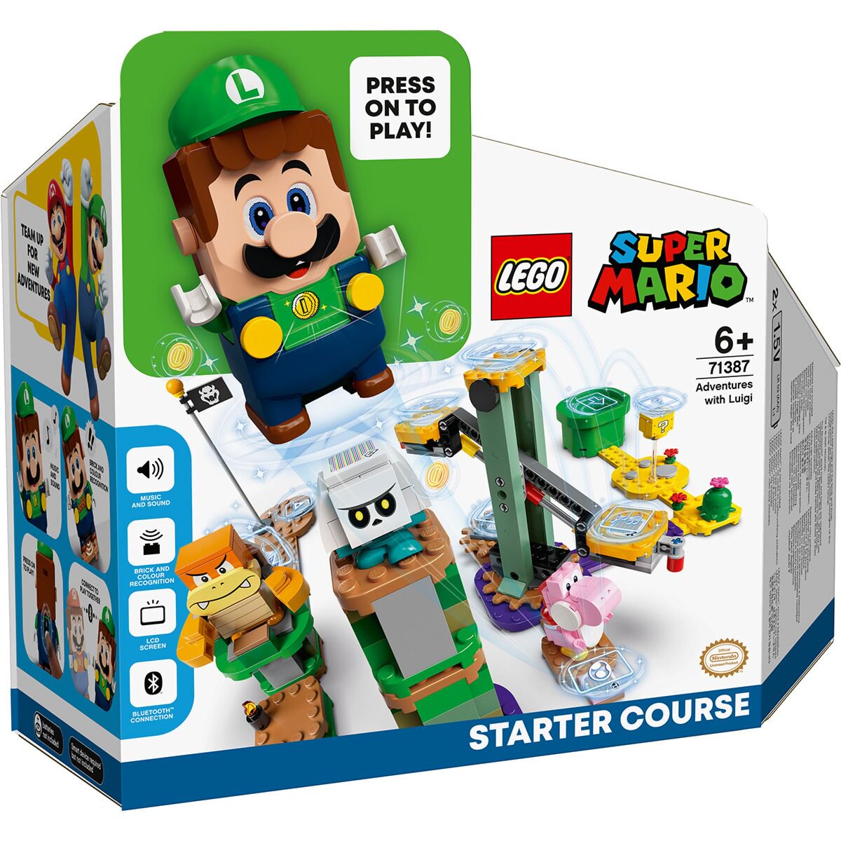 Конструктор Lego Super Mario  Стартовый набор  Приключения вместе с Луиджи 71387