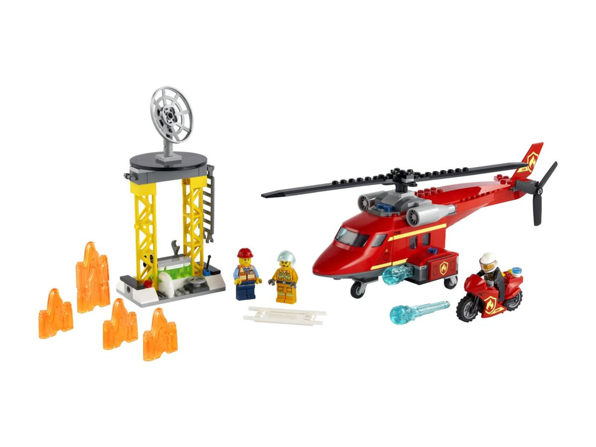 Конструктор Lego City Спасательный пожарный вертолёт  60281 купить,NaN