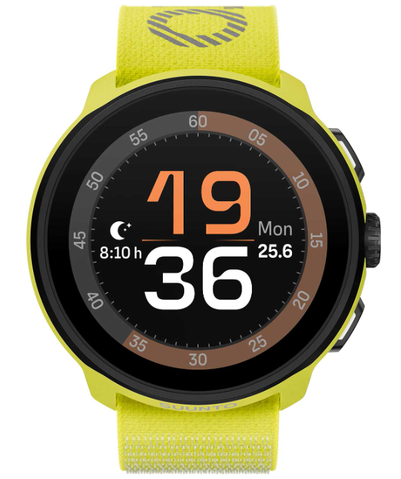 Смарт-часы Suunto Run Textile SS051111000 46 мм желтый