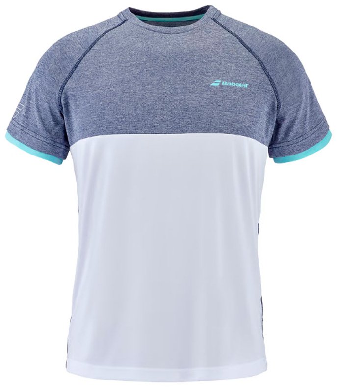 Футболка Babolat серый, белый купить,NaN