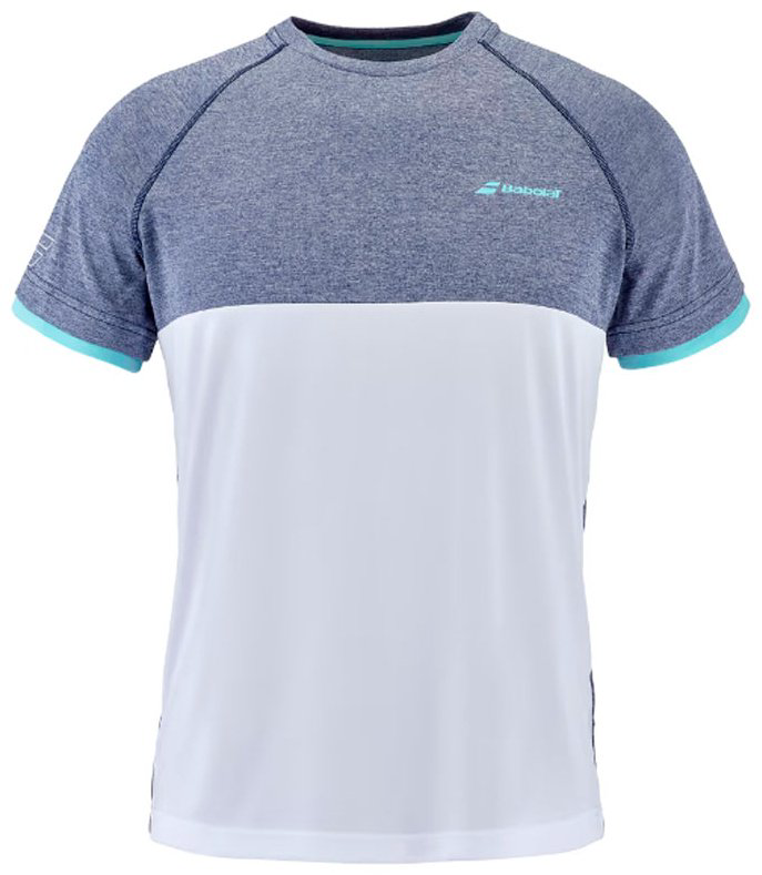 Футболка Babolat серый, белый купить,NaN