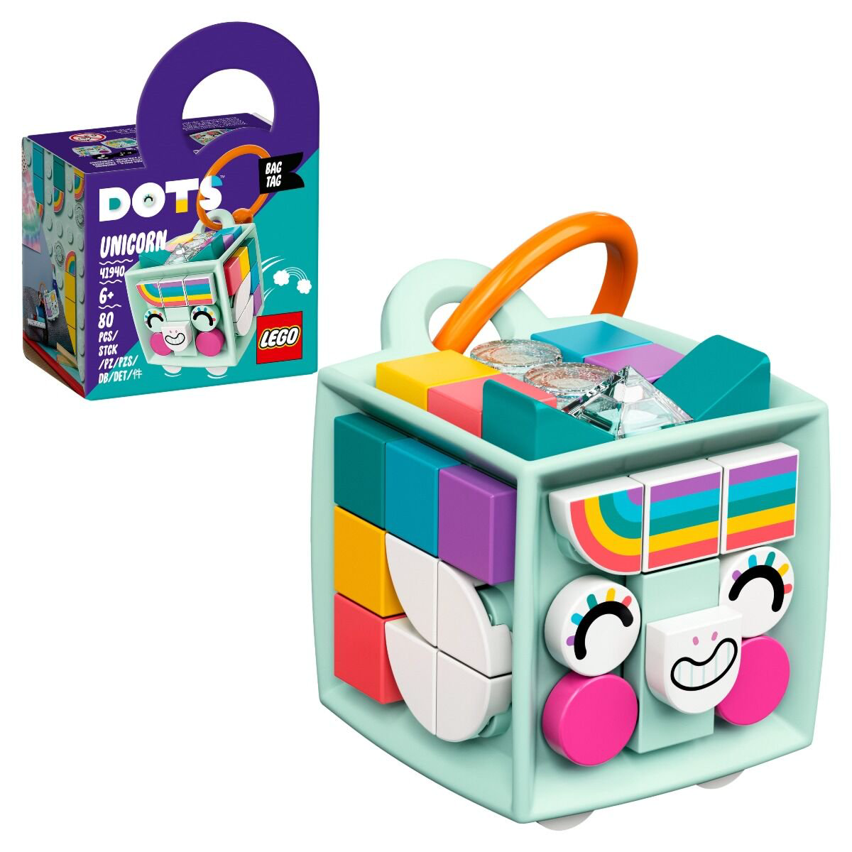 Конструктор Lego DOTs Брелок для сумки  Единорог 41940 купить,NaN