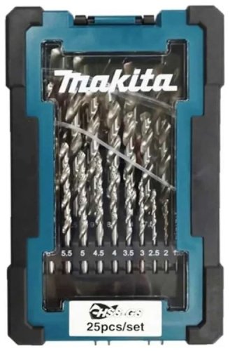 Сверло Makita спиральное D-78368 13 мм, 25 шт.