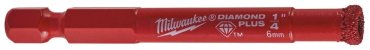 Сверло Milwaukee алмазное 49560505 6 мм, 1 шт.