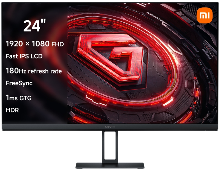 Монитор Xiaomi Gaming Monitor G24i P24FCA-RGGL 23.8" черный купить,NaN