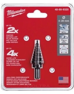 Сверло Milwaukee по металлу Step Drill 48899320 20 мм, 1 шт.