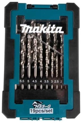 Сверло Makita спиральное D-78352 9.5 мм, 19 шт.