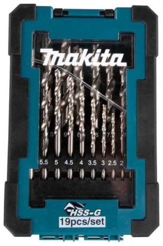 Сверло Makita спиральное D-78352 9.5 мм, 19 шт.
