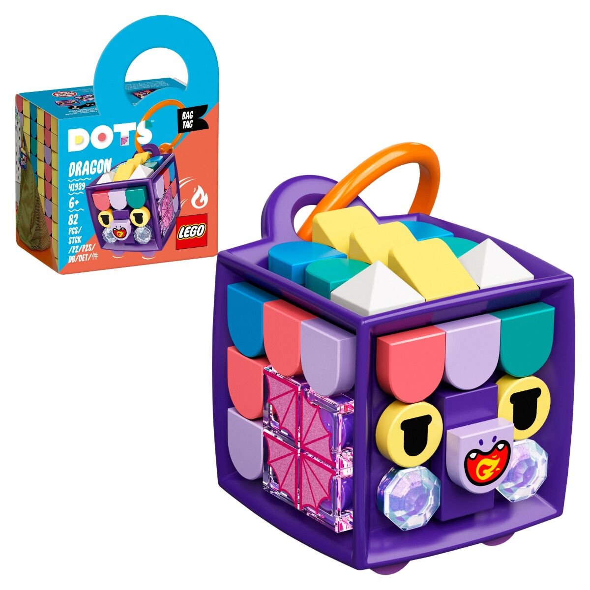 Конструктор Lego DOTs Брелок  Дракон  41939 купить,NaN