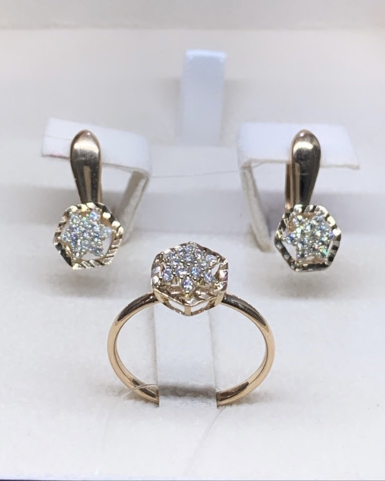 Diamond 17511729 вес 4.07 г золото, фианит купить,NaN