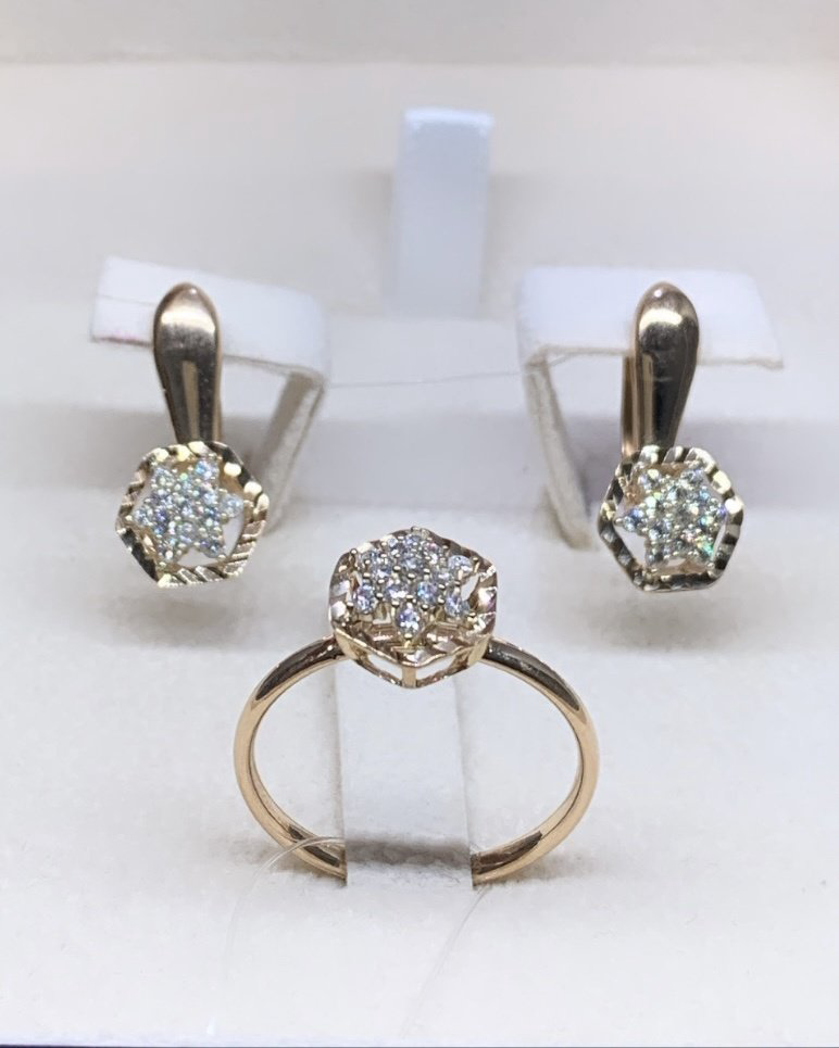 Diamond 17511729 вес 4.07 г золото, фианит купить,NaN