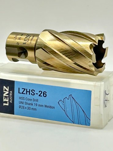 Сверло LENZ корончатое LZHS-026 26 мм, 1 шт.