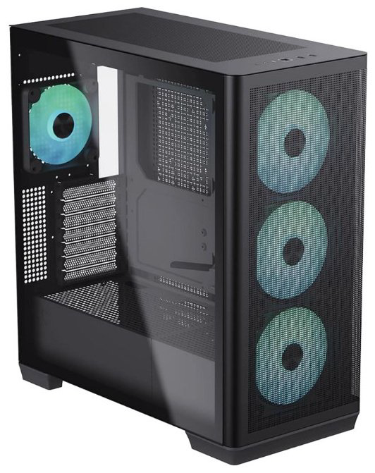 Корпус AeroCool C1-R-BK-V1 черный купить,67980