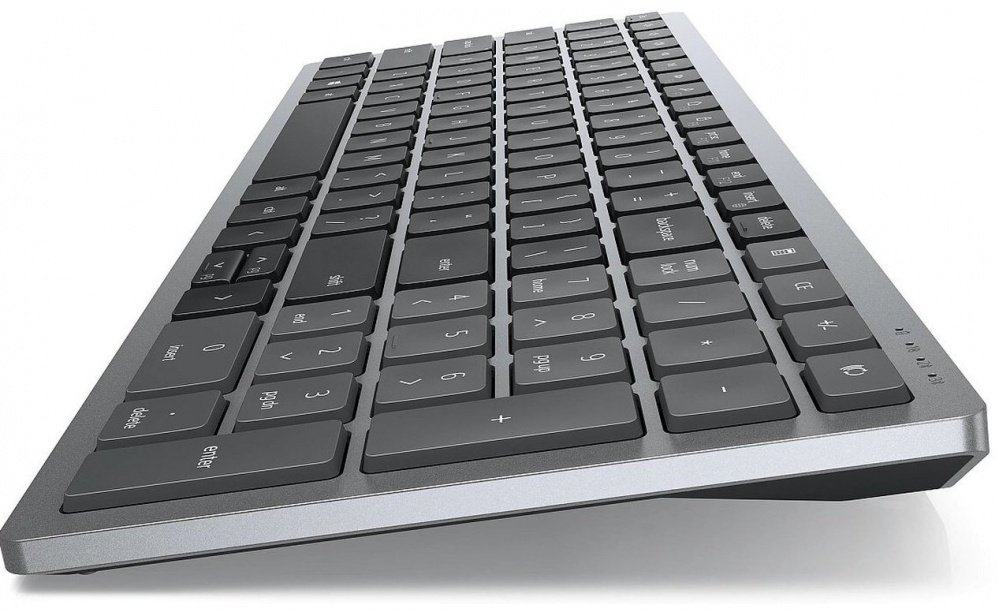 Клавиатура DELL Compact Multi-Device KB740 (580-AKOZ) серый купить,NaN