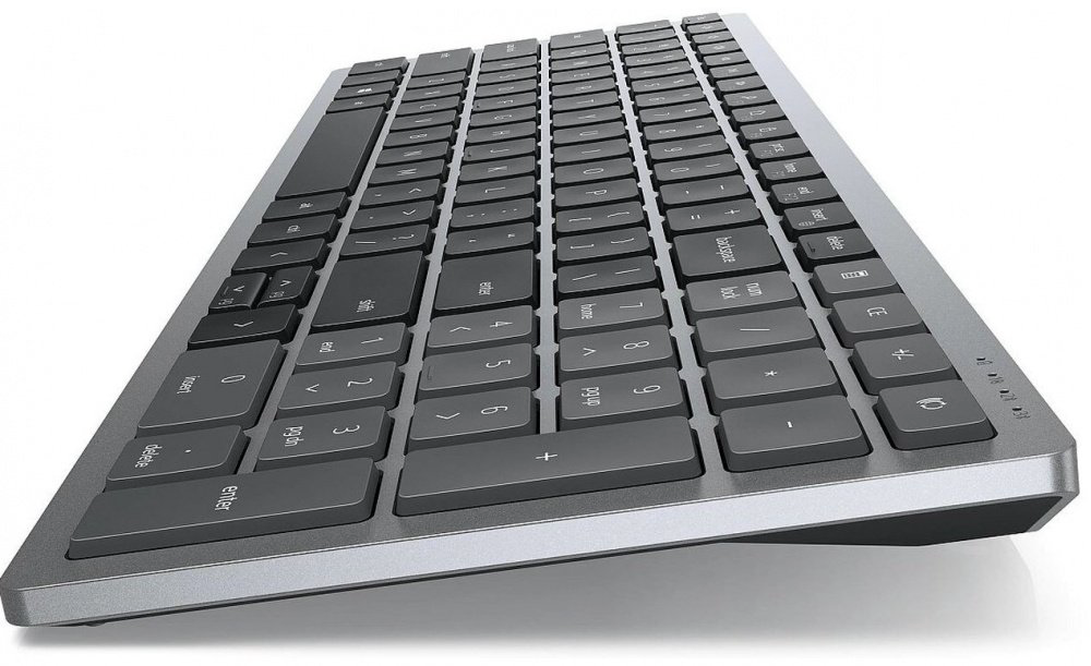 Клавиатура DELL Compact Multi-Device KB740 (580-AKOZ) серый купить,NaN
