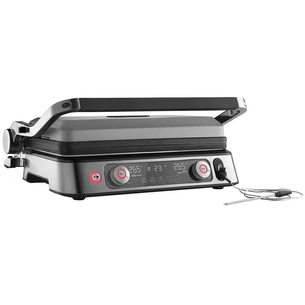 Электрогриль DeLonghi CGH1112DP серебристый
