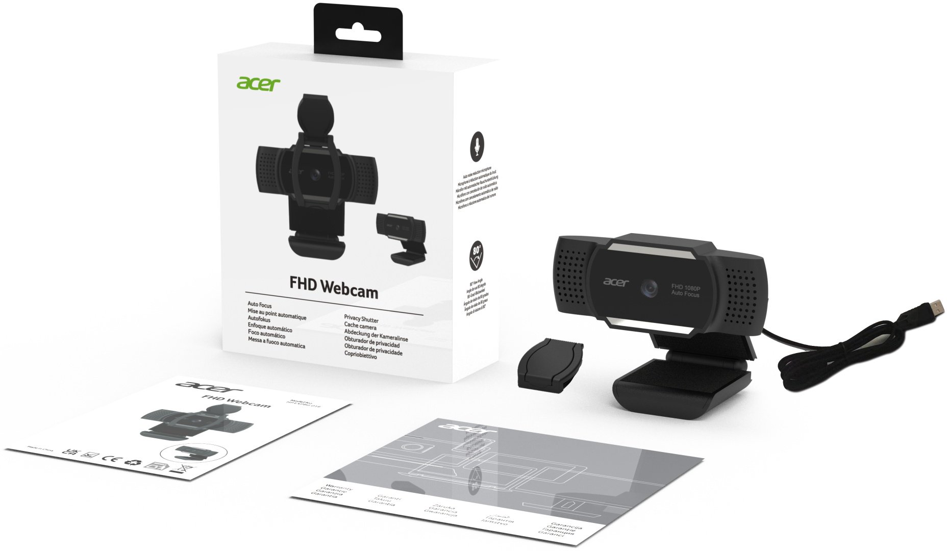 Веб-камера Acer USB Webcam 2.0 Мп / HP.EXPBG.019 купить,NaN