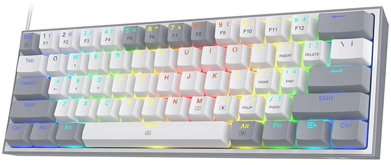 Клавиатура Redragon Fizz K617-R белый купить,NaN